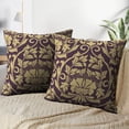 thumbnail image 3 of LALILO Throw Pillow Covers Antique Baroque Floral Classic Vintage Cushion Cover 18" x 18", 2 Pack, 3 of 6