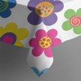 thumbnail image 5 of Pioneer Flower Floral Print Pattern Square Tablecloth, Waterproof Wipeable Spillproof Washable Table Cover for Home Kitchen Party Decor, 52"x52", 5 of 6