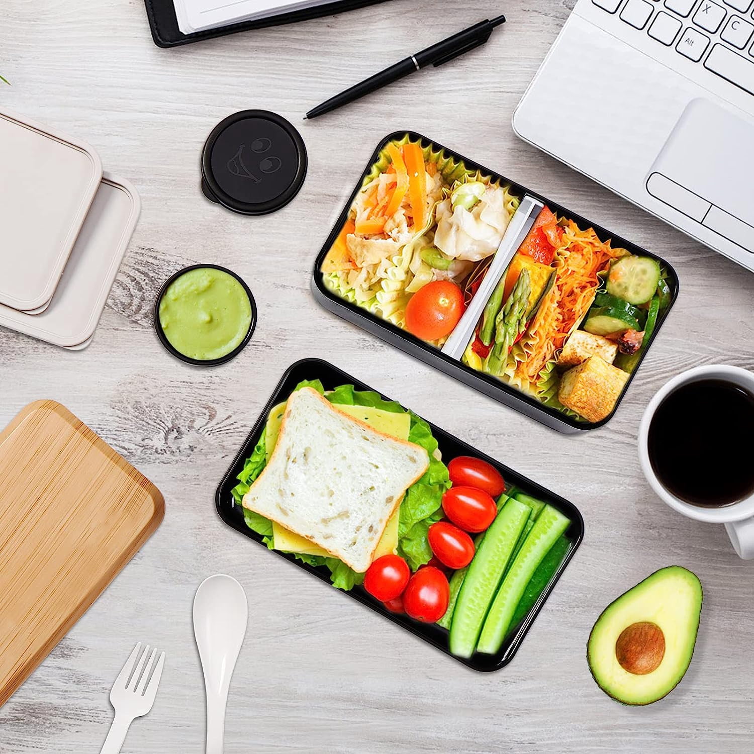Bento Lonchera, Adult Lunch Box with Compartments (47oz