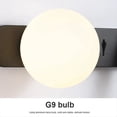 thumbnail image 4 of Aplique de pared LED con interruptor, ajustable, lámpara de pared de vidrio para dormitorio, lámpara de noche, decoración de pared A, 4 of 5
