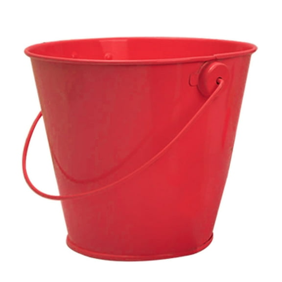 VERDANVERSE Assorted Color Candy Buckets with Handles, Ideal for Party Favors and Articles Storage, 6Pcs