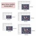 thumbnail image 6 of Navy Blue Flowers Outdoor Rug 4x6 Ft, Non Slip Washable Area Rug, Spring Vintage Floral Leaves Farmhouse Patio Rugs Carpet Runner, Large Floor Mat for Indoor/Outdoor Deck Porch Camping, 6 of 8