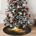 thumbnail image 5 of Sikiie Magical Tarot Reading 30-48 inches {designName} Print Christmas Tree Skirt Snowman Xmas Tree Skirt with Edge Christmas Decorations for Holiday Party-48", 5 of 7