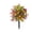 I001- Multicolor, variant on Green Artificial Flowers, Orange Outdoor Stake Decor, Front Porch Patio Yard Garden Decoration