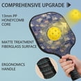 thumbnail image 4 of Pickleball Paddles Set,Pioneer Flower Floral Print Pattern Fiberglass Surface Pickleball Racket Set with 2 Indoor Outdoor Pickleball Balls and Pickleball Bag,Pickle-ball Equipment, 4 of 6