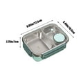 thumbnail image 3 of Miogawg Lunch Box Container, Leakproof Lunch Box, Bento Food Storage With Removeable Compartments For Sandwich, Snacks, Toppings & Dressing, 3 of 6