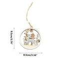 thumbnail image 2 of Chmadoxn Christmas Decorations Xmas Tree Decor Christmas Decorative Pendant Wooden Crafts Window Hangers Home Party Small Gifts For And Family At Christmas Christmas Tree Ornaments Gifts, 2 of 2