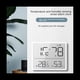 thumbnail image 2 of TermóMetro HigróMetro Digital con Reloj Monitor de Humedad Temporizador Alarma para Oficina en Casa HabitacióN de Blanco, 2 of 8