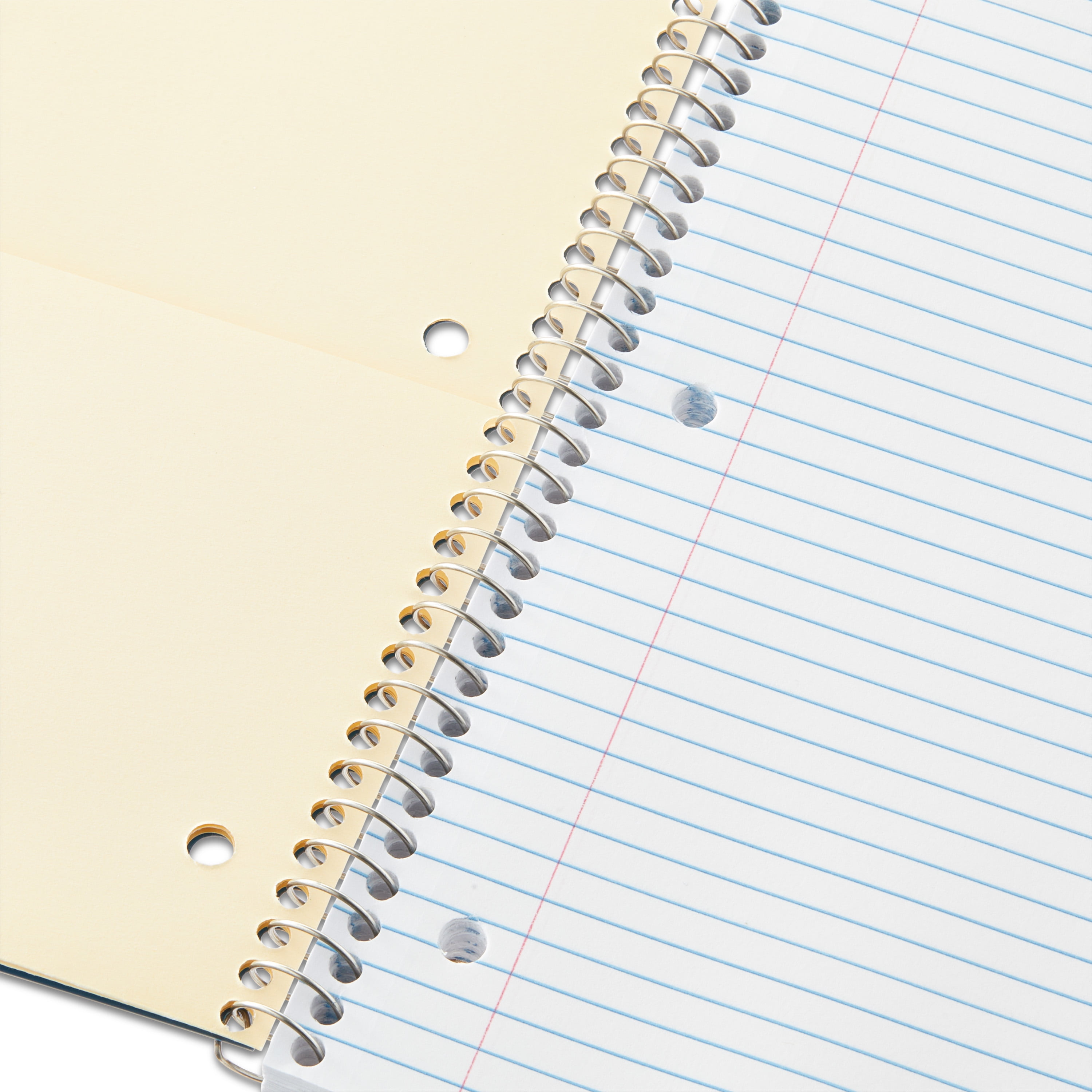 (2 pack) Pen+Gear Wide Ruled 3-Subject Poly Notebook, Black, 8.5" x 10.5", 120 Sheets