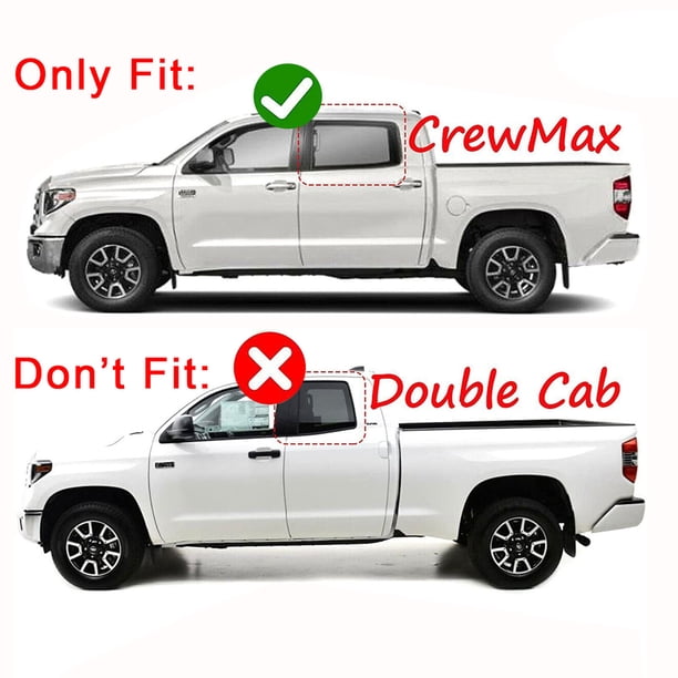 Juego De 2 Tiras De Sellado Para Techo De Toyota Tundra Crewmax 2007-2021, Negro, Autoadhesivas
