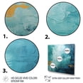 thumbnail image 3 of Designart "Blue Oasis II" Abstract Landscape Canvas Print, 3 of 5