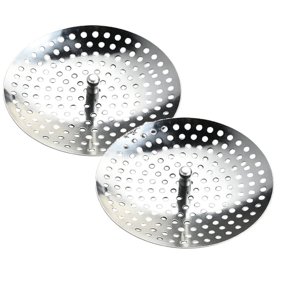 2 Pcs Sink Drain Strainer, Stainless Steel Sink Stopper, Anti-Clogging Food Catcher Basket, Kitchen Sink Basket Strainer Replacement With Stopper, 3.14 Inch