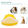thumbnail image 4 of KAKOWELY Rabbit Potty Triangular Rabbit Litter Box Mini Plastic Small Animals Potty Corner Toilet9.65"X7.28"X3.94", 4 of 5