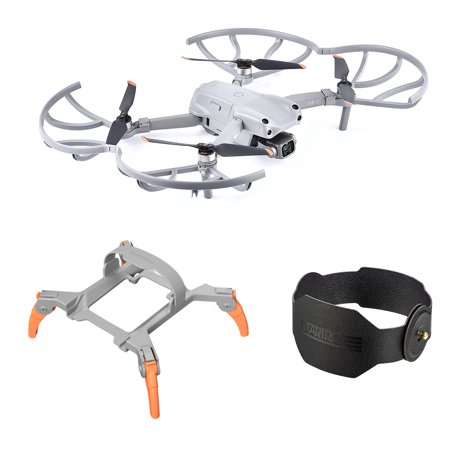 Mojoyce DJI Mini 3 Pro Propeller Guard Landing Gear Foldable Propeller Holder Strap  (3-in-1)Anti-collision Props Fixed Protectors Heightened Safety Kit for DJI Mini 3 Pro Accessories