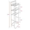 thumbnail image 5 of Dream Bath Over the Toilet Space Saver Bathroom Storage Rack 3 Tier Silver, 5 of 10