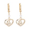 thumbnail image 3 of unbranded 1Par Aretes Dorados Para Mujer Con Zirconia Moderno Para Combinación Con Joyería Y, 3 of 8