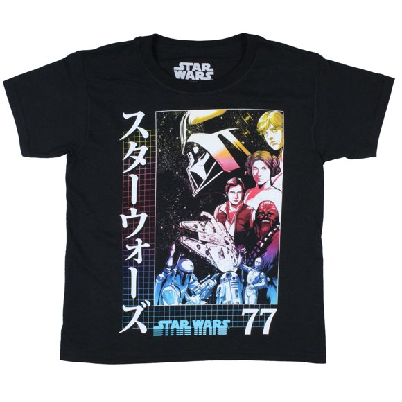 Star Wars Boy's Retro 77 Graphic T-Shirt, 5/6