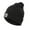 Black, variant on Morttic Men Women Knitted Hat With Led Light Button Battery Powered Hat Warm Cap Suitable Outdoor Winter, Black