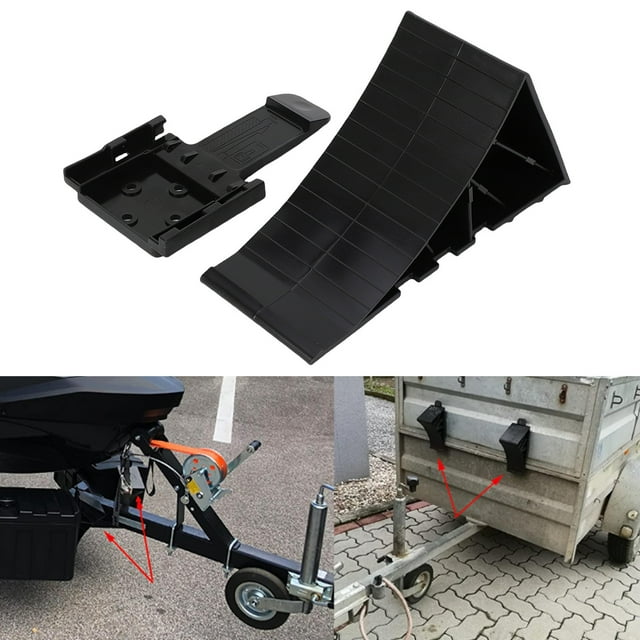 Cales de Pneu, Cales de Roue Noires Performance Fiable pour Remorques de Bateau Véhicule Récréatif Camion