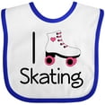 thumbnail image 3 of Inktastic Roller Skate Lover Girls Baby Bib, 3 of 4