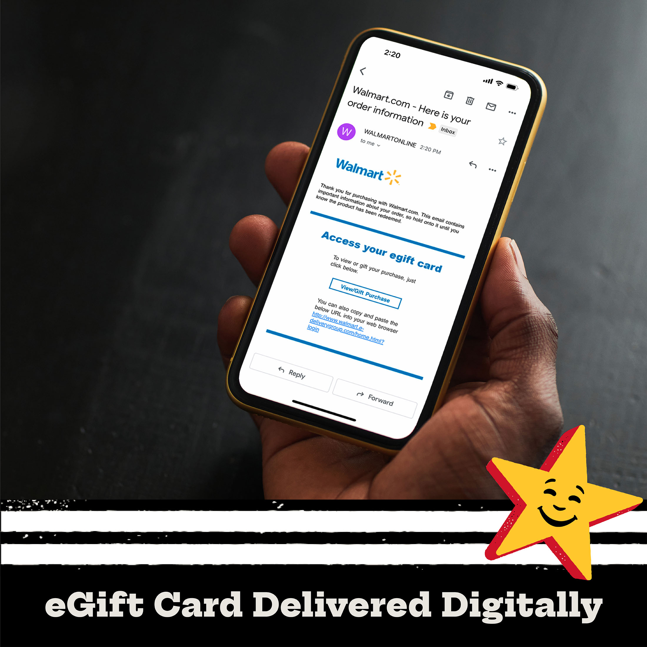 Hardees eGift Card [Email Delivery]
