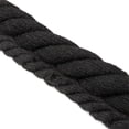 thumbnail image 4 of Tutuviw Thick Rope Shoe Laces, 10mm Wide Round Cotton Chunky Shoelaces Replacement Strings for Sneakers (1 Pairs, Black), 4 of 7