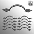 thumbnail image 2 of Black Wrought Iron Spear Door or Drawer Pull 5 1/2" Pack of 10 Renovators Supply, 2 of 8