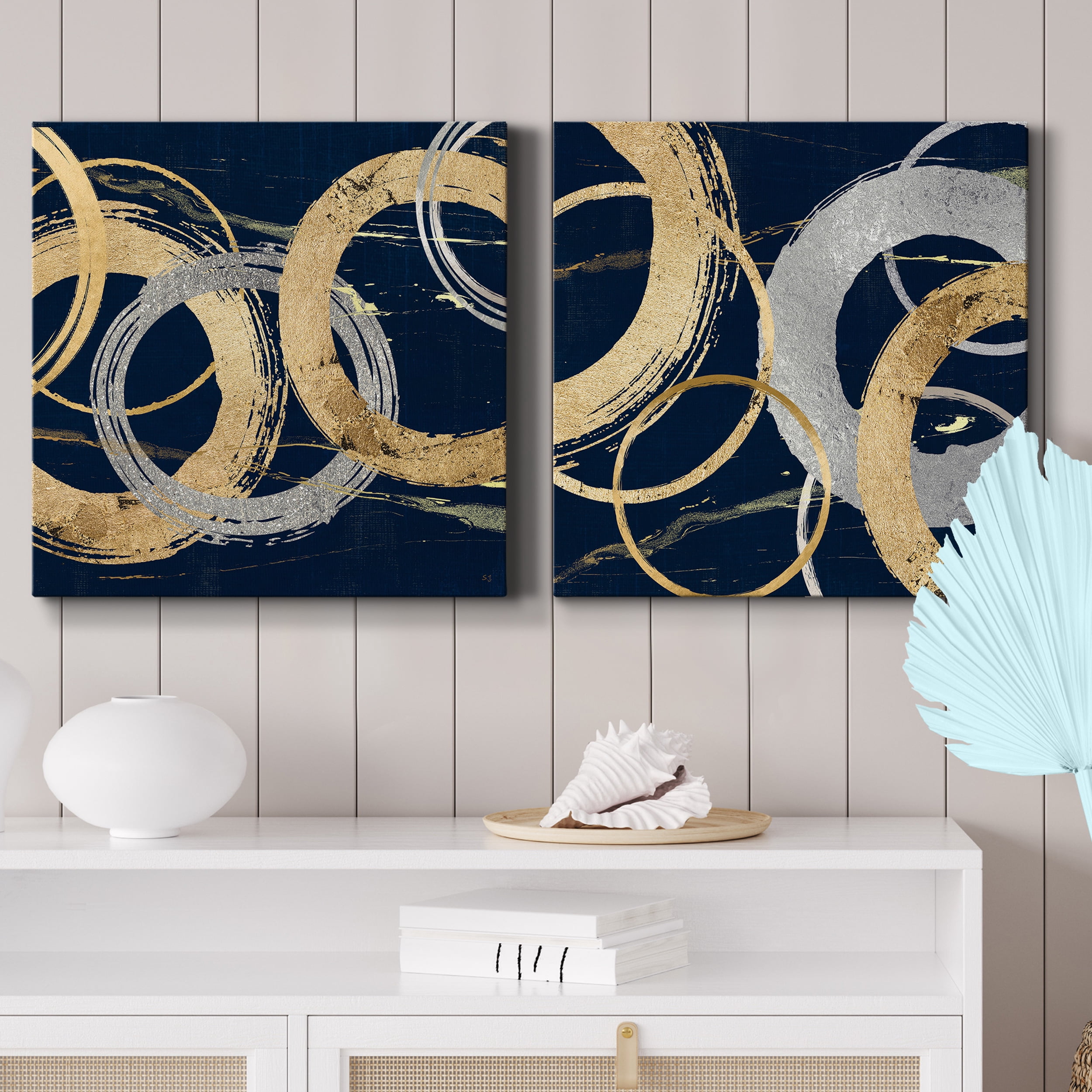 Atmosphere Detail I - Premium Gallery Wrapped Canvas - Ready to Hang Set of 2 - 24 x 24 Each