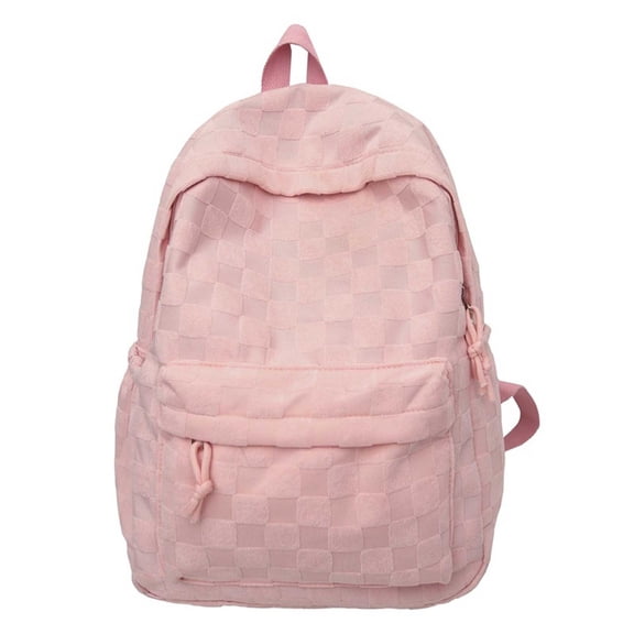 Fgnfyis Backpack for School Fashionable Versatile Solid Color Large Capacity Men Women Daily Commute Mens Backpack Pink