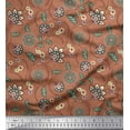 thumbnail image 1 of Soimoi Cotton Duck Fabric Leaves & Floral Artistic Print Fabric by the Yard 42 Inch Wide, 1 of 1