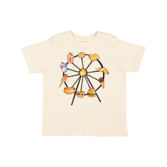 Inktastic Ferris Wheel with Snacks Boys or Girls Toddler T-Shirt