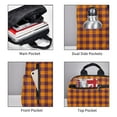 thumbnail image 3 of Yiaed Fall Buffalo Plaid Print Lightweight Backpack Travel Backpacks Hiking Daypack for Women Men, 3 of 5