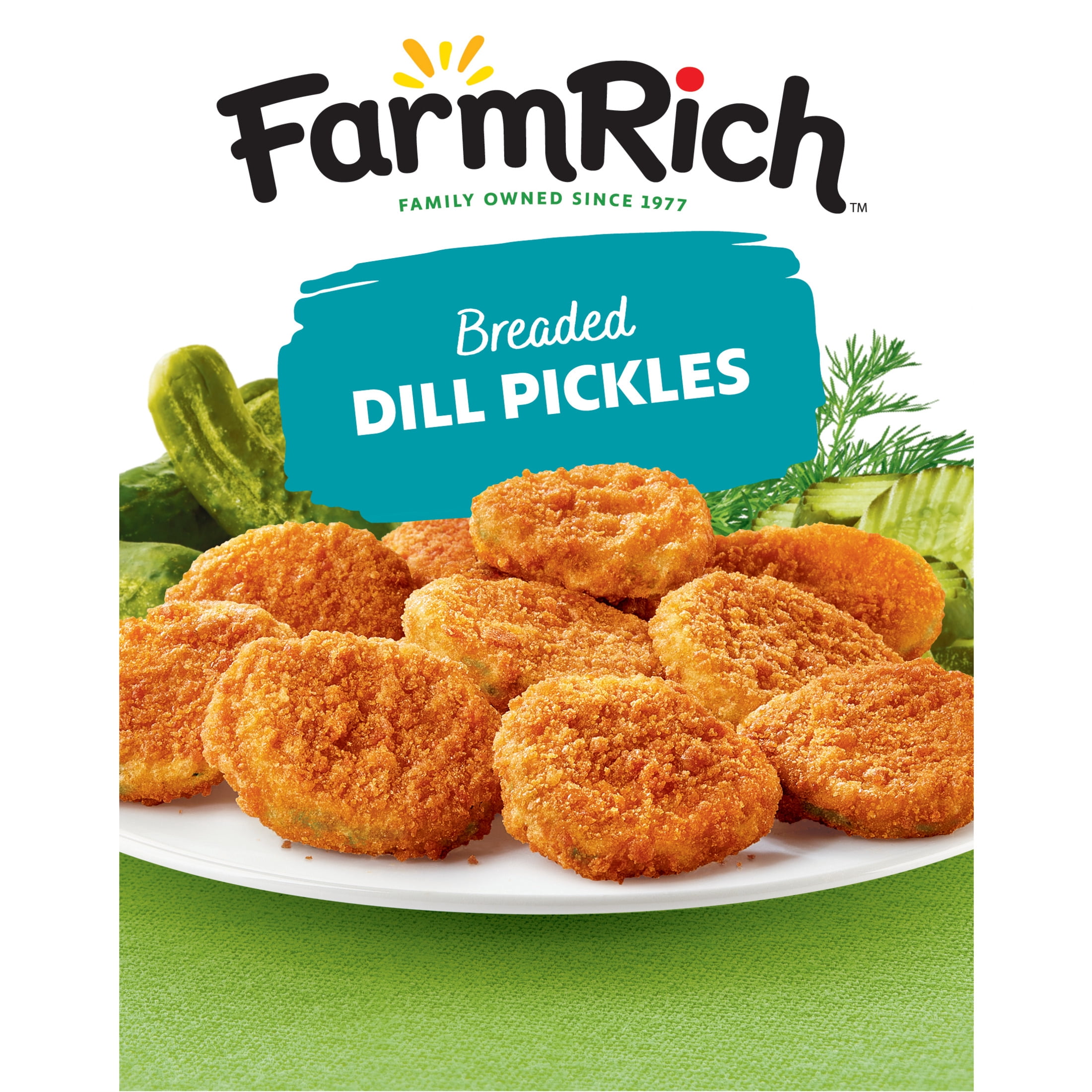 Farm Rich Crispy Dill Pickle Slices, 19 oz (Frozen Snacks and Appetizers)