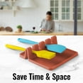 thumbnail image 7 of Zulay Silicone Utensil Rest with Drip Pad for Multiple Utensils BPA-Free Stove Top - Canyon Rose, 7 of 7