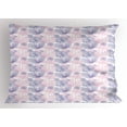 thumbnail image 1 of Pastel Pillow Sham, Fresh Spring Season Inspired Composition with Striped Pansy Flowers, Decorative Standard King Size Printed Pillowcase, 36 X 20 Inches, Pale Pink Violet White, by Ambesonne, 1 of 2