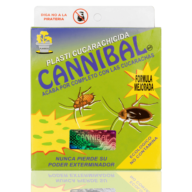 1 Pz Caja Veneno Mata Cucaracha Cannibal Exterminador Plaga