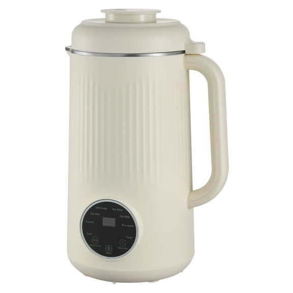 KFFKFF 8-in-1 Nut Milk Maker, 41 oz Soy Milk Machine with 10 Blades, Ideal for Homemade Oat, Nut, Soy Drinks, Juice, Milkshakes, Rice Cereal, and Plant-Based Beverages, Featuring Self-Cleaning