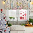 thumbnail image 6 of 2 Pack Valances for Windows, Colorful Floral Window Valances for Living Room/Bedroom/Bathroom, Farmhouse Country Dragonfly Butterfly Flower Light Filtering Kitchen Curtain Valance 42"W x18" L, 6 of 9