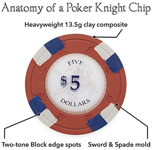 50-cent Heavy Weight Clay Composite 50-pack Bluff Canyon 13.5g Poker Chips 