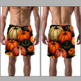 thumbnail image 3 of luoweisi Men's Beach Shorts Quick Dry Swim Trunks with Mesh Lining Thanksgiving Pumpkin S, 3 of 5