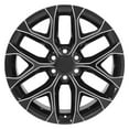 thumbnail image 2 of OE Wheels CV98B 22 Inch Rim Fits Silverado 1500 Snowflake Style 6x139.7 22x9 Gloss Black with Milled - Hollander 5668 (1), 2 of 5