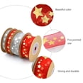 thumbnail image 4 of FELTECHELECTR 1 rollo de cinta decorativa navideña, cinta para envolver regalos, cinta navideña DIY, 4 of 5