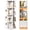 White, variant on VGBYUJ Rotating Bookcase, 4 Tier Spining Bookshelf, 360° Revolving Bookcase with 16 Shelves, White Wood 50.6"H x 15.7"L x 15.7"W