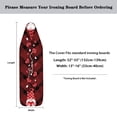 thumbnail image 6 of HELLHERO Red Black Plaid Gnome Ironing Board Cover Washable Replacement Accessories 15x54 Inch for Table Top, Christmas, 6 of 6
