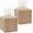 Beige, variant on 2Pcs Square PU Leather Tissue Holder, Decorative Facial Tissue Cube Paper Organizer Dispenser for Bathroom, Night Stands, Desk, Car, 5.12X5.12X5.12 in