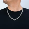 thumbnail image 2 of Nuragold 10K Real White Gold Miami Cuban Link Chain Necklace 16"-30" (3mm-9mm) Italian Jewelry for Men & Women, 2 of 19