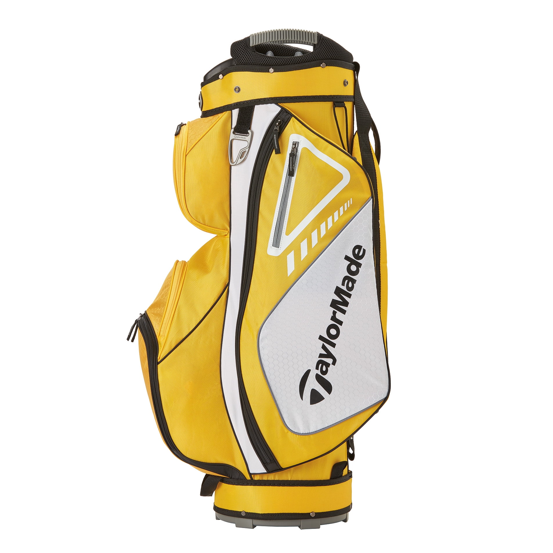 TaylorMade Select Cart Golf Bag with Club Dividers, Yellow, White