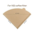 thumbnail image 2 of Coffee Filters, Pour Over Drip Coffee Filter Papers V02 Natural Color (For 2-4 People) 100 Count, For Home Office Coffee Brewing, Daily Use, Coffee Lovers, 2 of 6