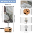 thumbnail image 2 of Touch Control Table Lamp with LED Bulb Bedside Lamp for Bedroom Living Room White Tulips, 2 of 8