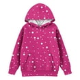 thumbnail image 4 of Kids Hooded Sweatshirt with Playful Dot Print Cozy Pullover Long Sleeve Casual Top for Boys and Girls Youth Hoodie, 4 of 4